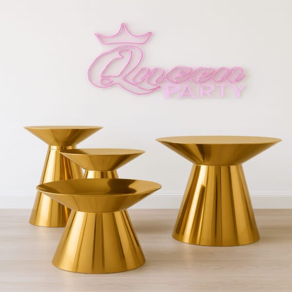 Cake Stands Plinths hourglass Pedestal Gold Table