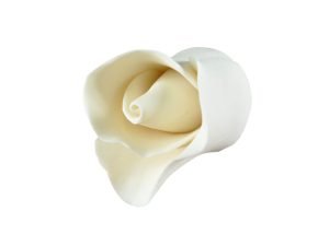 Small Single Rose Ivory Sugar Flower
