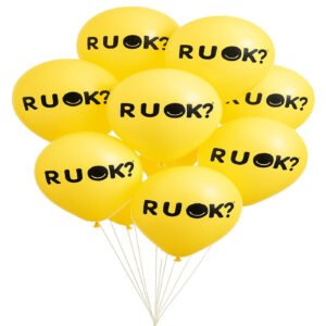 R U OK Printed Latex Balloon 28cm