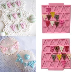Bunting Flag Letter Mould
