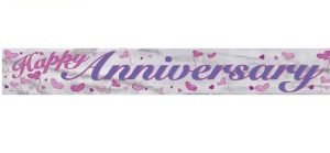 Happy Anniversary Foil Banner