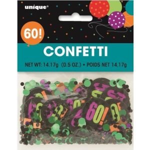 60! Birthday Confetti Multicolour
