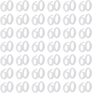 60th Silver Birthday Confetti