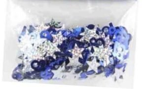 18th Blue with Stars Birthday Confetti
