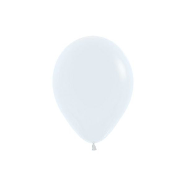 12cm Fashion White Sempertex Balloons 20pk