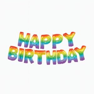 Happy Birthday Rainbow Banner
