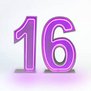 16 Neon Numbers