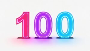 Neon number light up numbers for birthday party hire Sydney